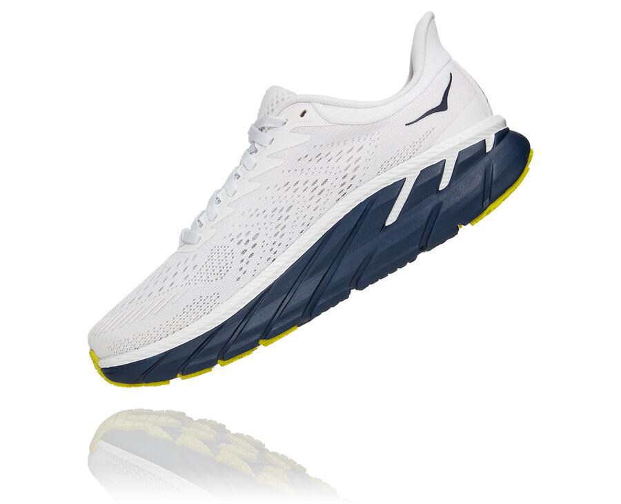 Hoka One One Clifton 7 Löparskor Dam - Vita/Svarta - MCPEA-6972